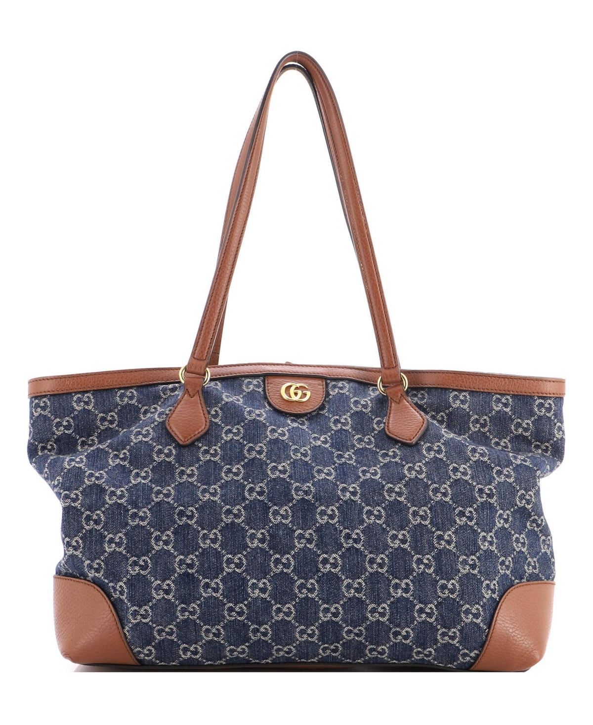 Pre-Owned Gucci Medium Ophidia Shopping Tote Gg Denim - Blue