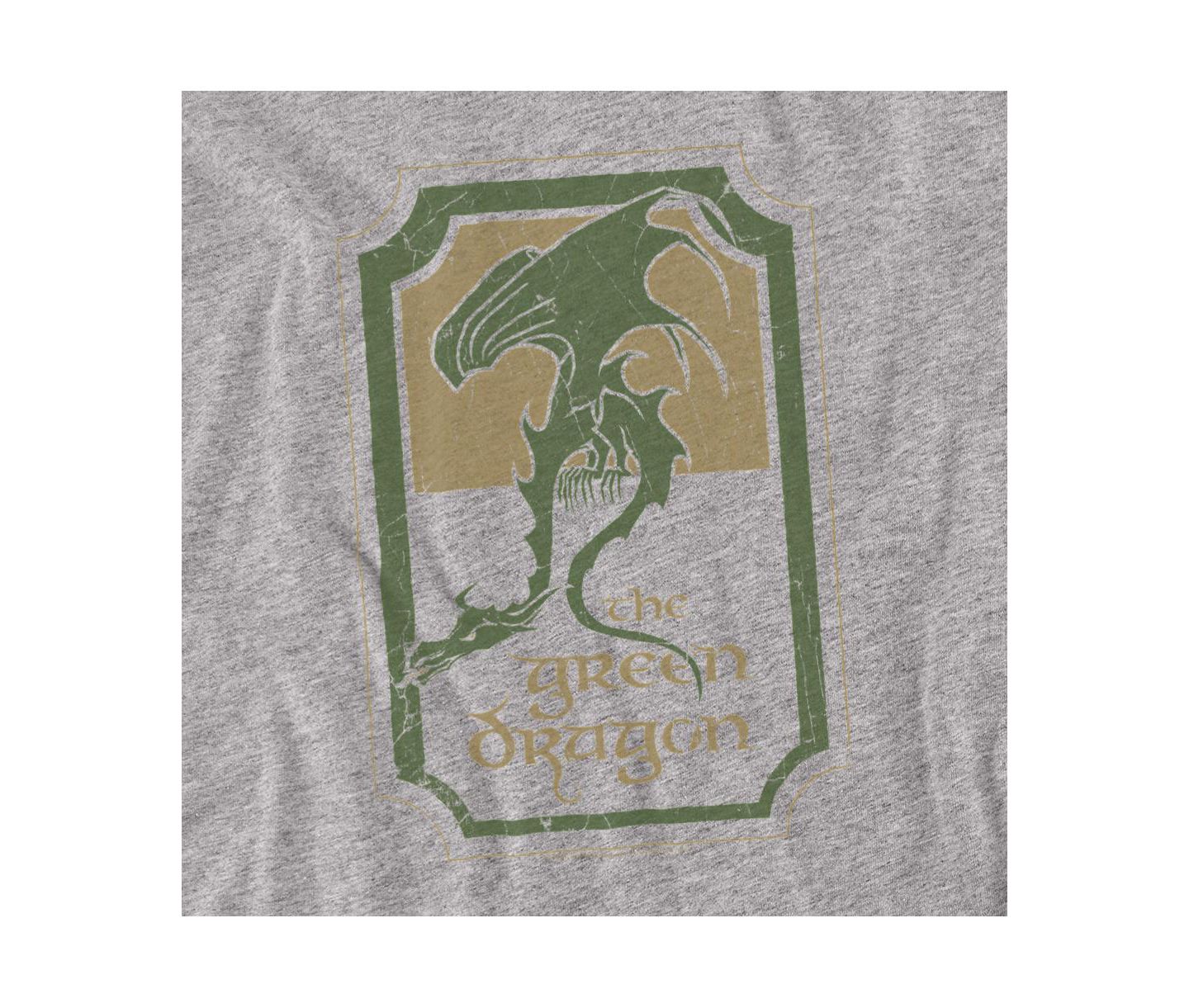 Мужская футболка Lord Of The Rings Dragon Tavern, цвет: Меланжевый — фото 3