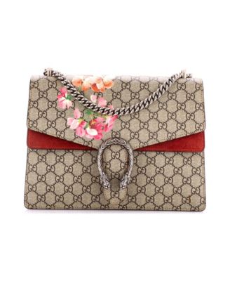 Medium Dionysus Bag Blooms Print GG Coated Canvas