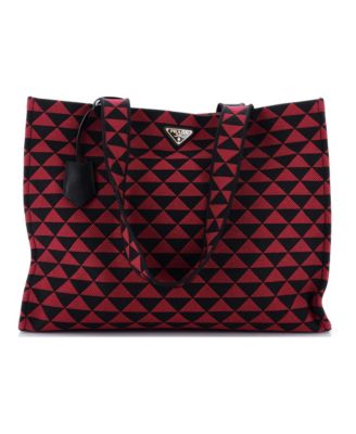 Horizontal Symbole Shopper Tote Jacquard
