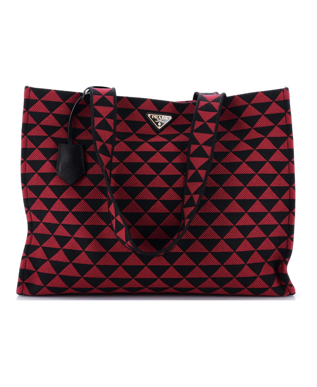 Pre-Owned Prada Horizontal Symbole Shopper Tote Jacquard