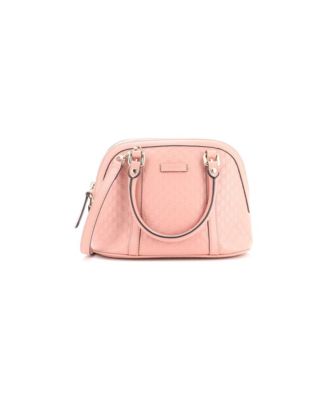Mini Convertible Dome Satchel Microguccissima Leather