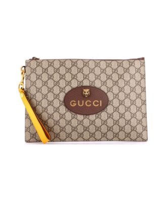 Neo Vintage Wristlet Pouch GG Coated Canvas