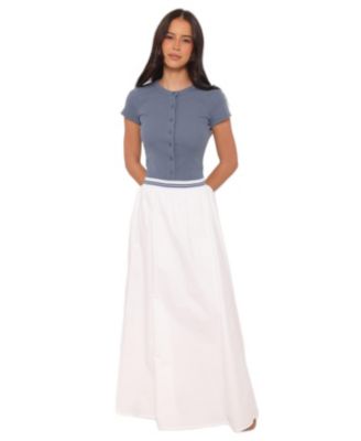Women's Christine High-Waisted Maxi Cotton Skirt