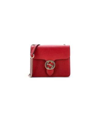 Small Interlocking Shoulder Bag Leather