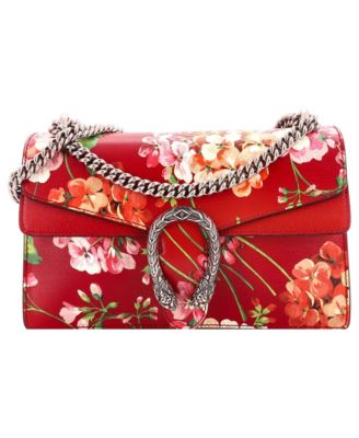Small Dionysus Bag Blooms Print Leather