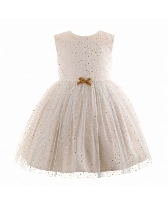 Toddler Girls' 2T-14 Sparkle Star Sleeveless Tulle Dress