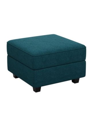 26 Inch Microfiber Ottoman With Storage