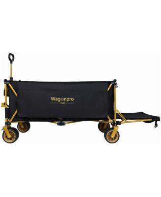 67.5 Inch Extra Long Heavy Duty Utility Wagon with Open Tailgate All Terrain Wheels 480 lbs Capacity for Camping Beach