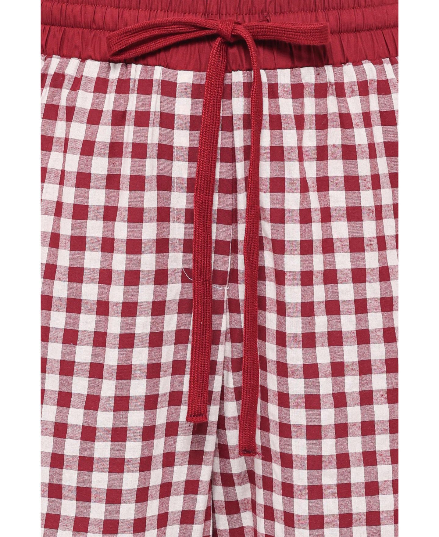 Женские брюки Petal and Pup Lawson Wide-Leg High-Rise Gingham — фото 6