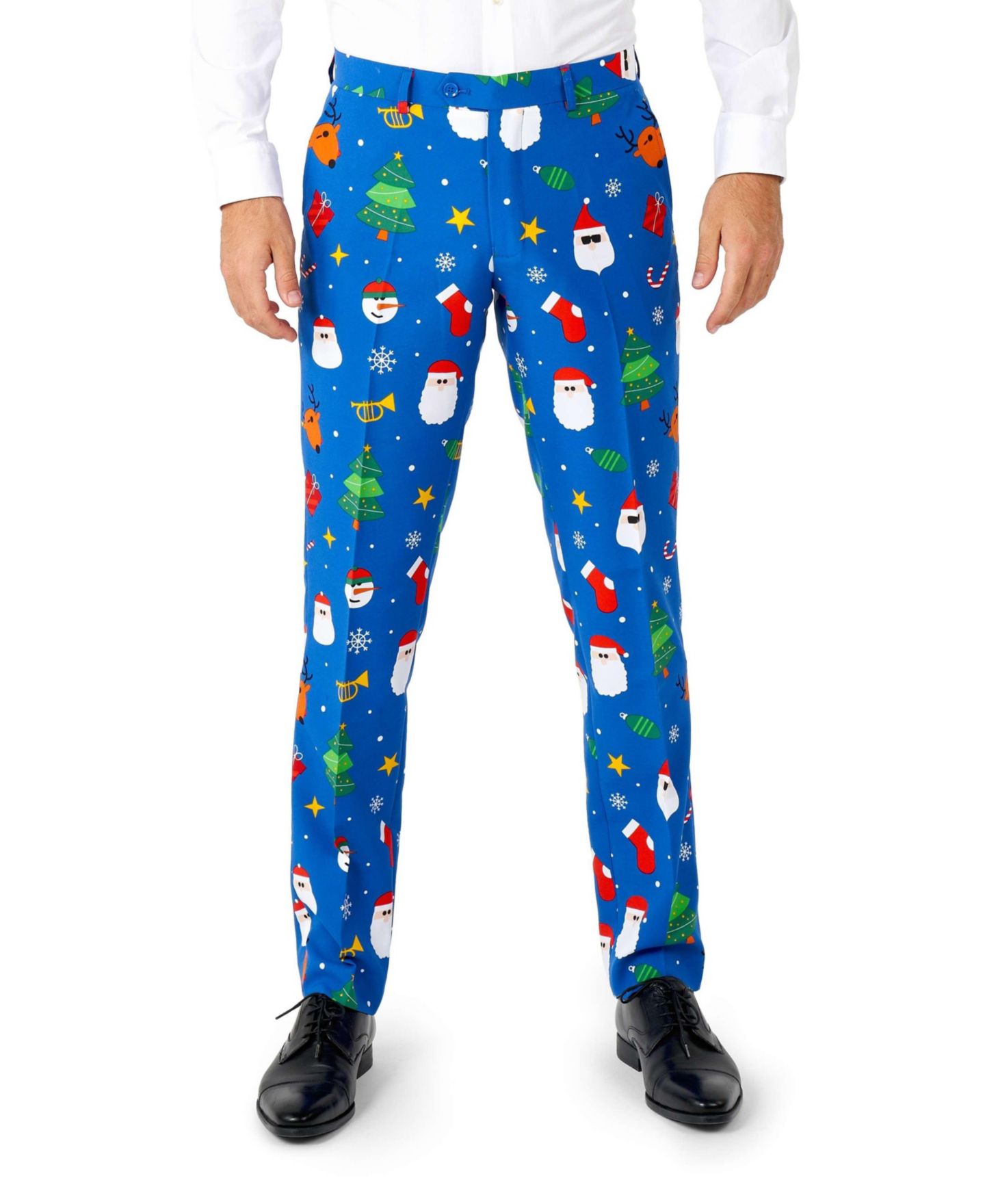 Мужской пиджак OppoSuits Christmas Suit X- Mas Pine Tree Outfit Slim Fit Blazer, цвет: Синий — фото 4