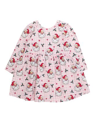 Little Girls 5 - 10 Knit Long Sleeve Twirl Dress