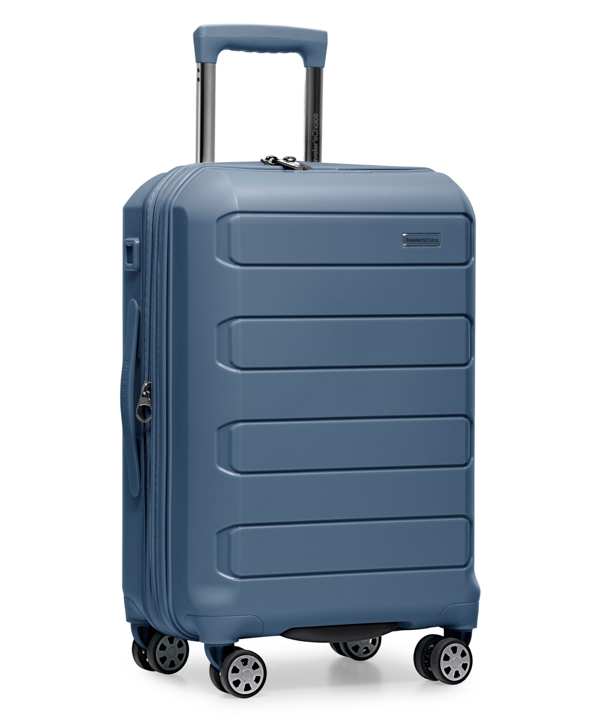 Traveler's Choice Pagosa Small Carry-On Hardside Expandable Spinner Luggage - Slate Blue
