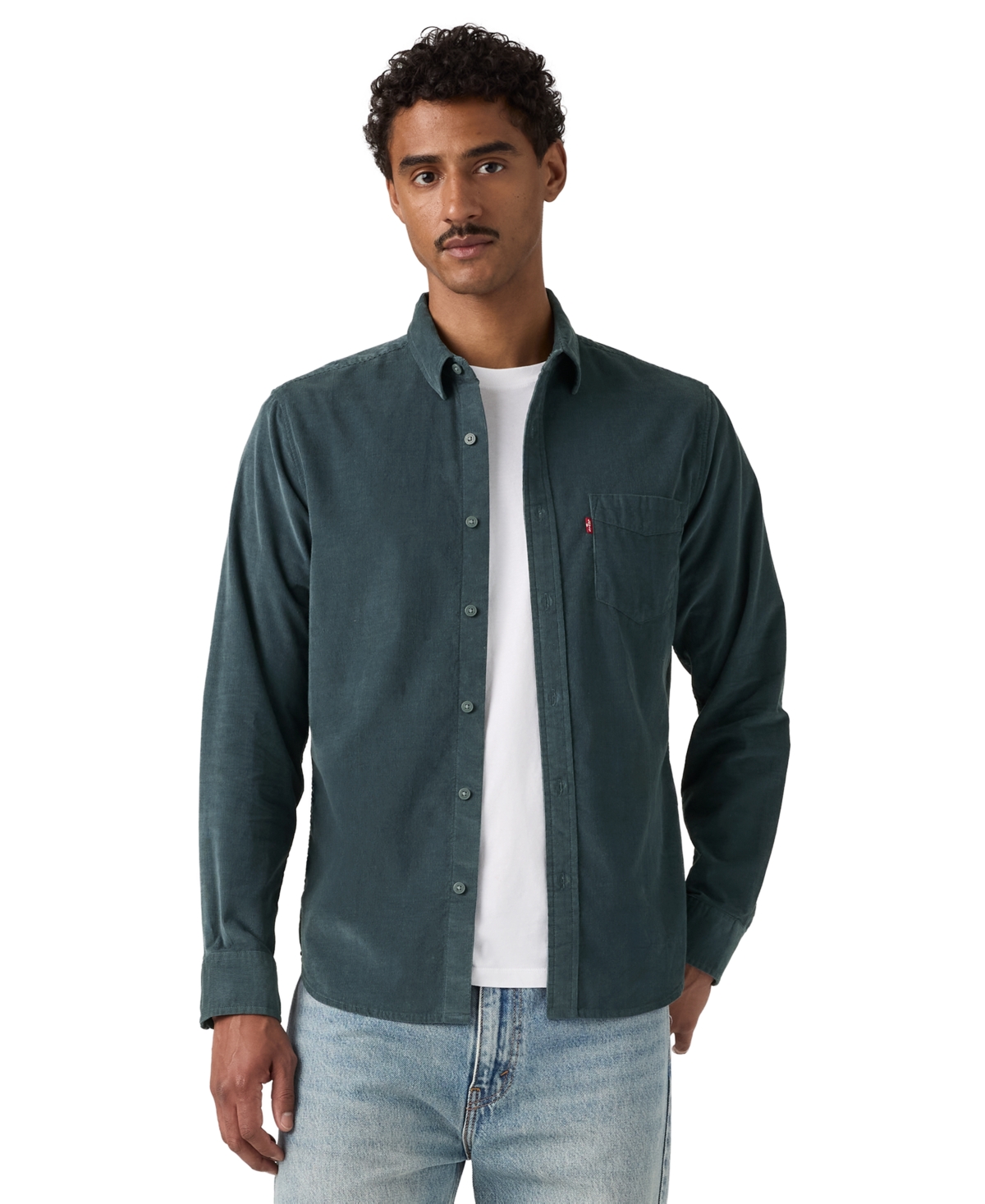 Levi's Men's Corduroy Long-Sleeve Classic-Fit Shirt - Dk Slate Cord