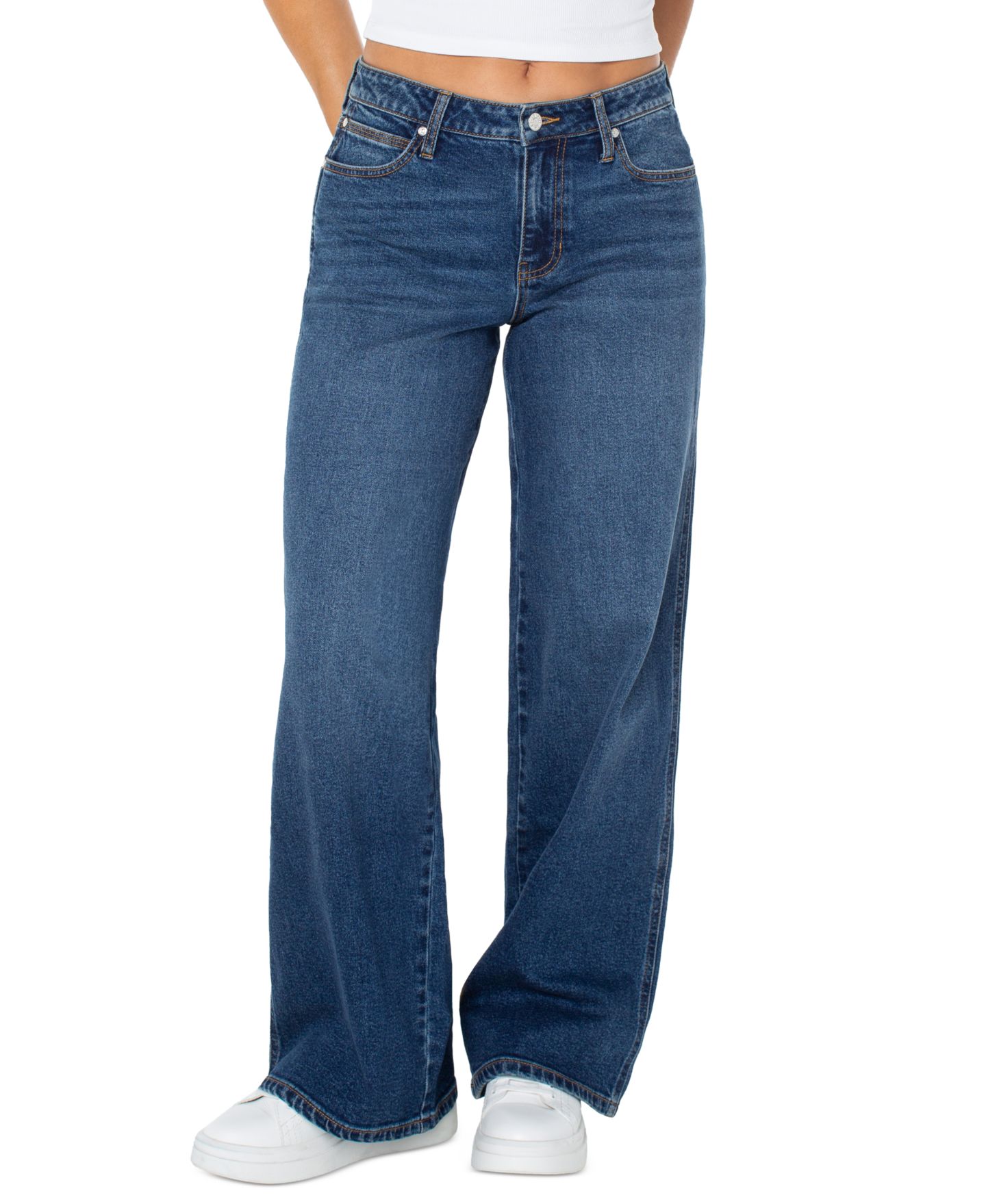 Женские джинсы Celebrity Pink Juniors' Low-Rise Bootcut, цвет: Dayville — фото 2