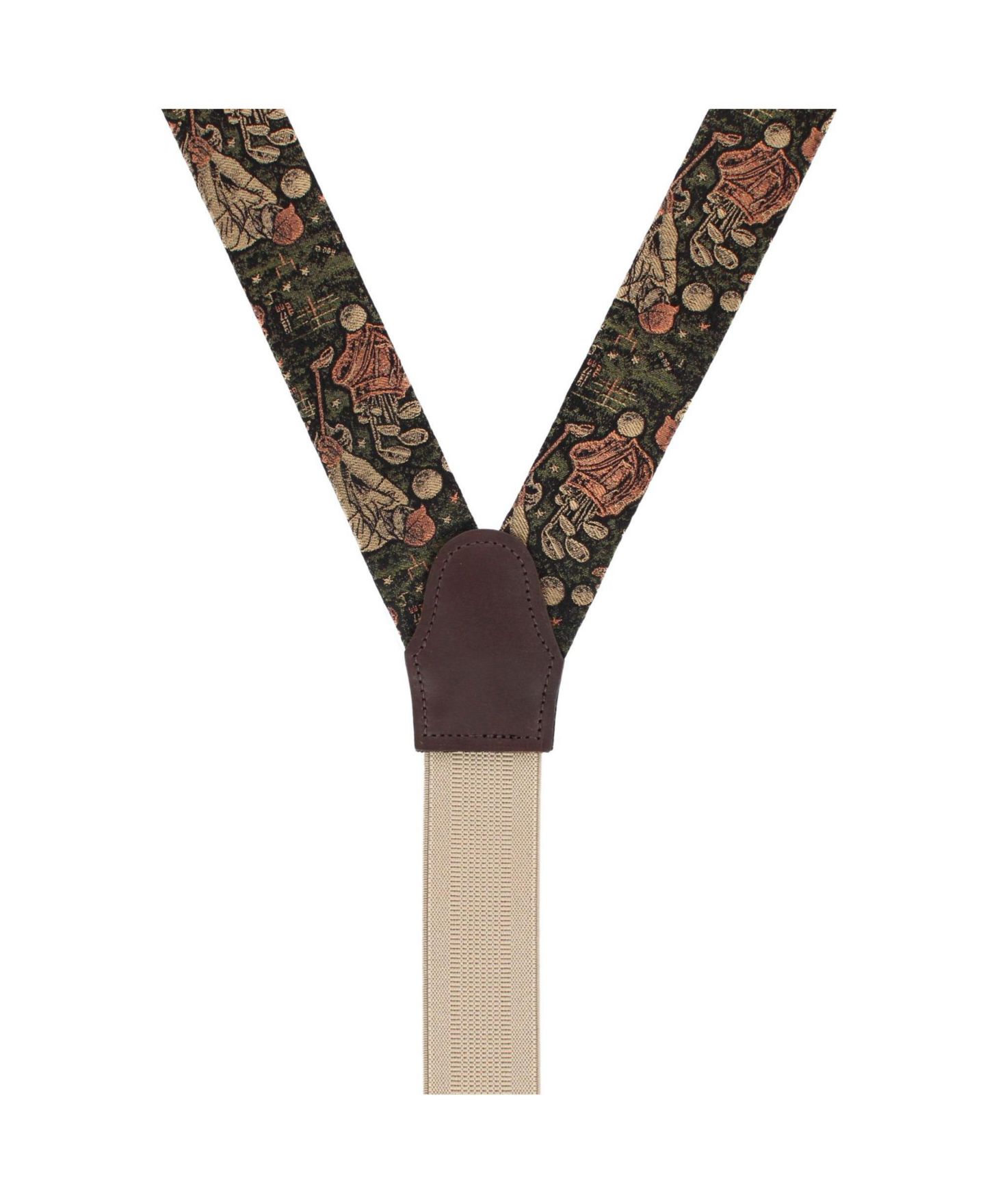 Мужские подтяжки TRAFALGAR Golf Silk Y-Back Suspenders, цвет: Зелёный — фото 3