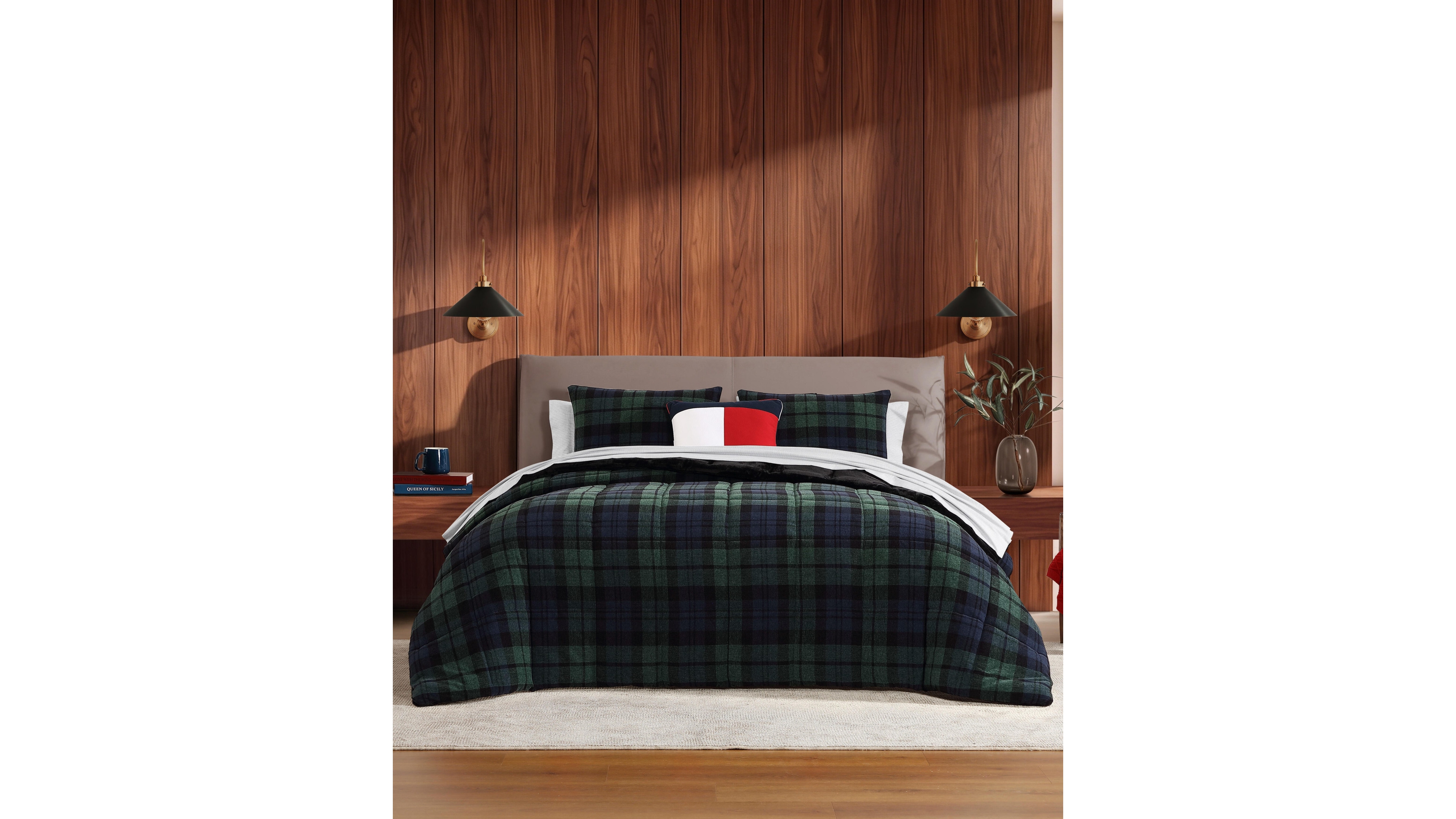 Tommy Hilfiger Edinburgh Tartan Chenille 2-Piece Comforter Set, Twin