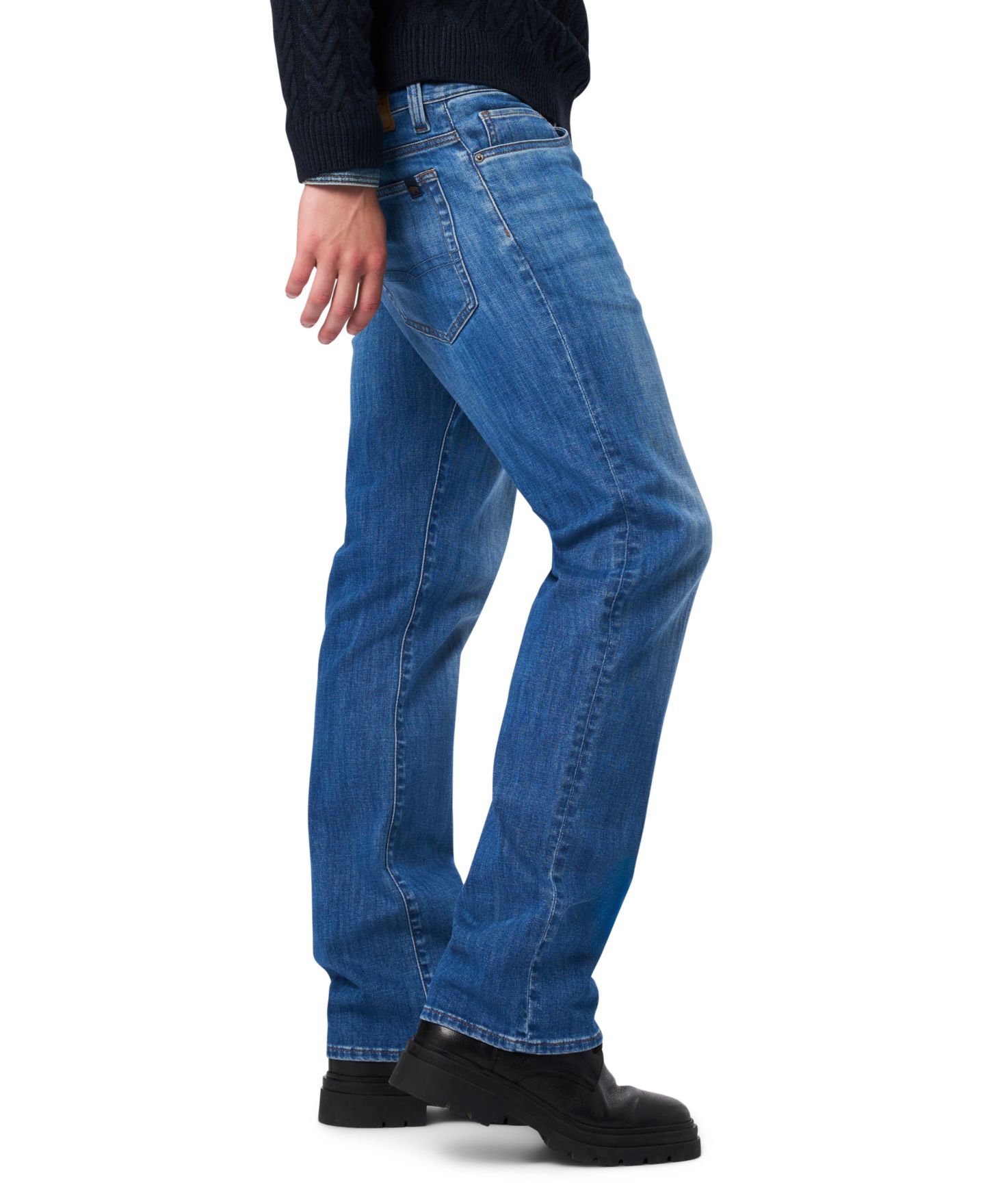 Мужские джинсы Buffalo David Bitton Relaxed Straight-Leg Driven, цвет: Индиго — фото 3