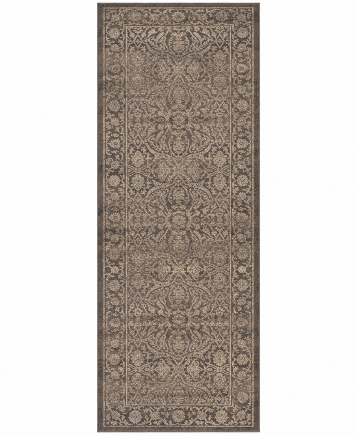 Closeout! Km Home 3564/0043/Lightbrown Cantu Brown 2'2" x 7'7" Runner Rug