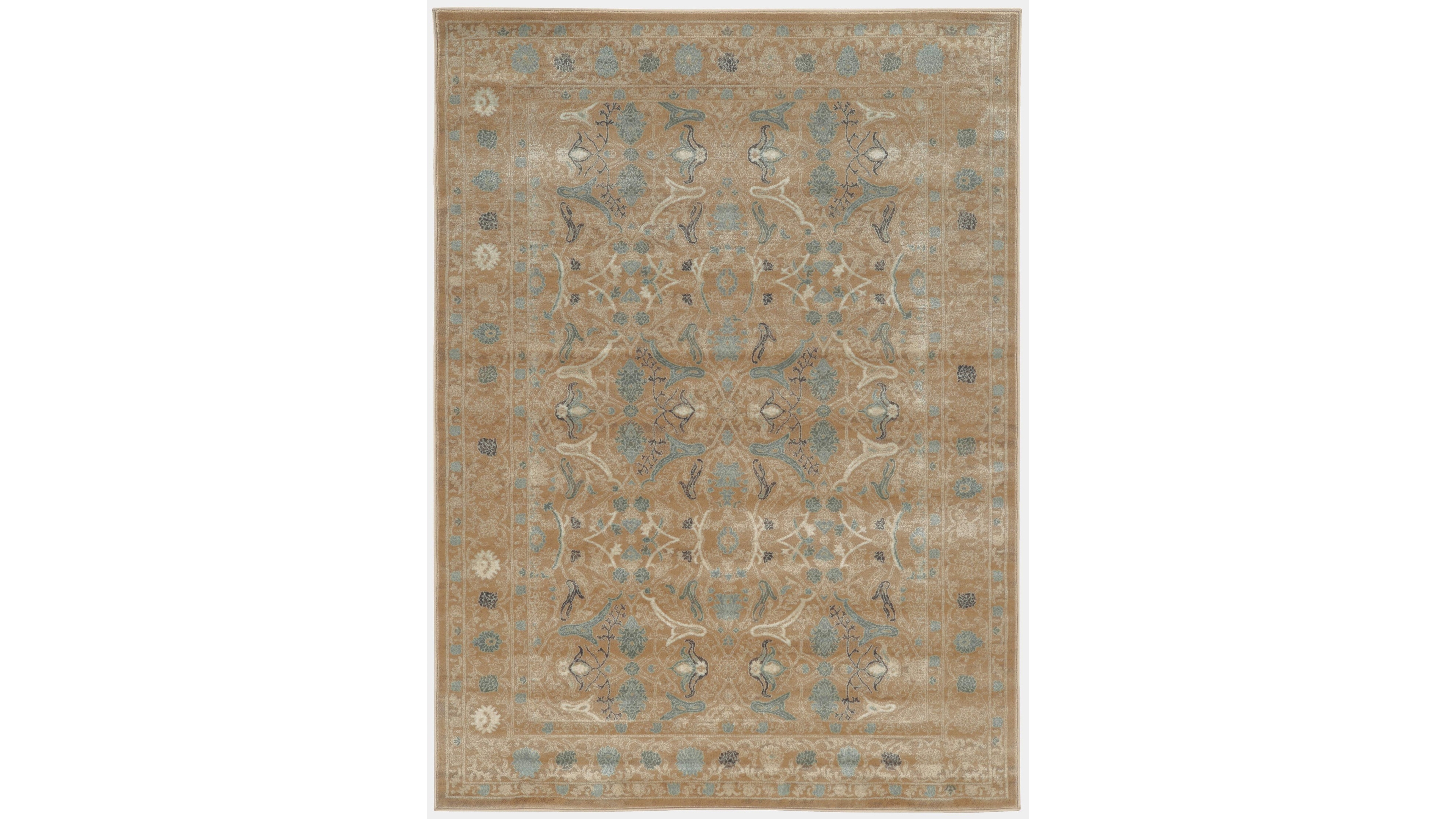 Closeout! Km Home 3564/0010/Beige Cantu Beige 3'3" x 4'11" Area Rug