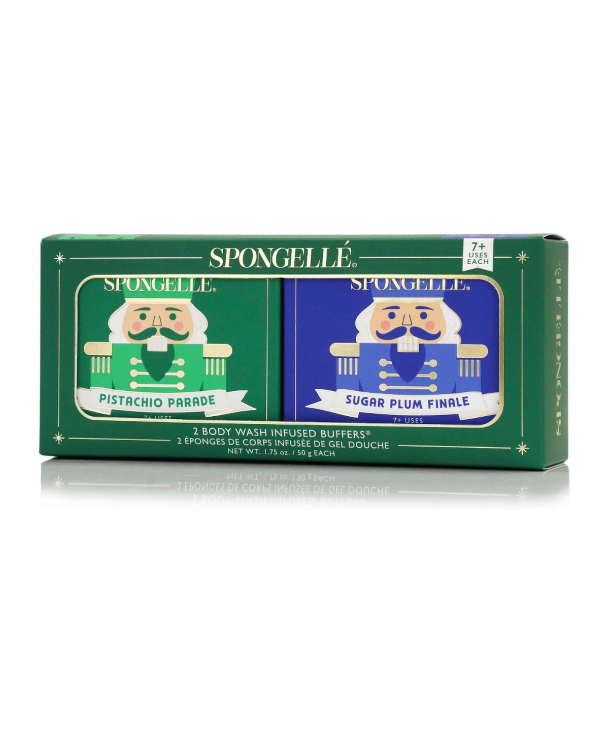 Spongelle Holiday Nutcracker Gift Set Pistachio Parade and Sugar Plum Finale