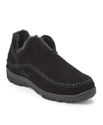 Men's Genuine Cow Suede Notched Boot With Accent Stitch Detail Slippers