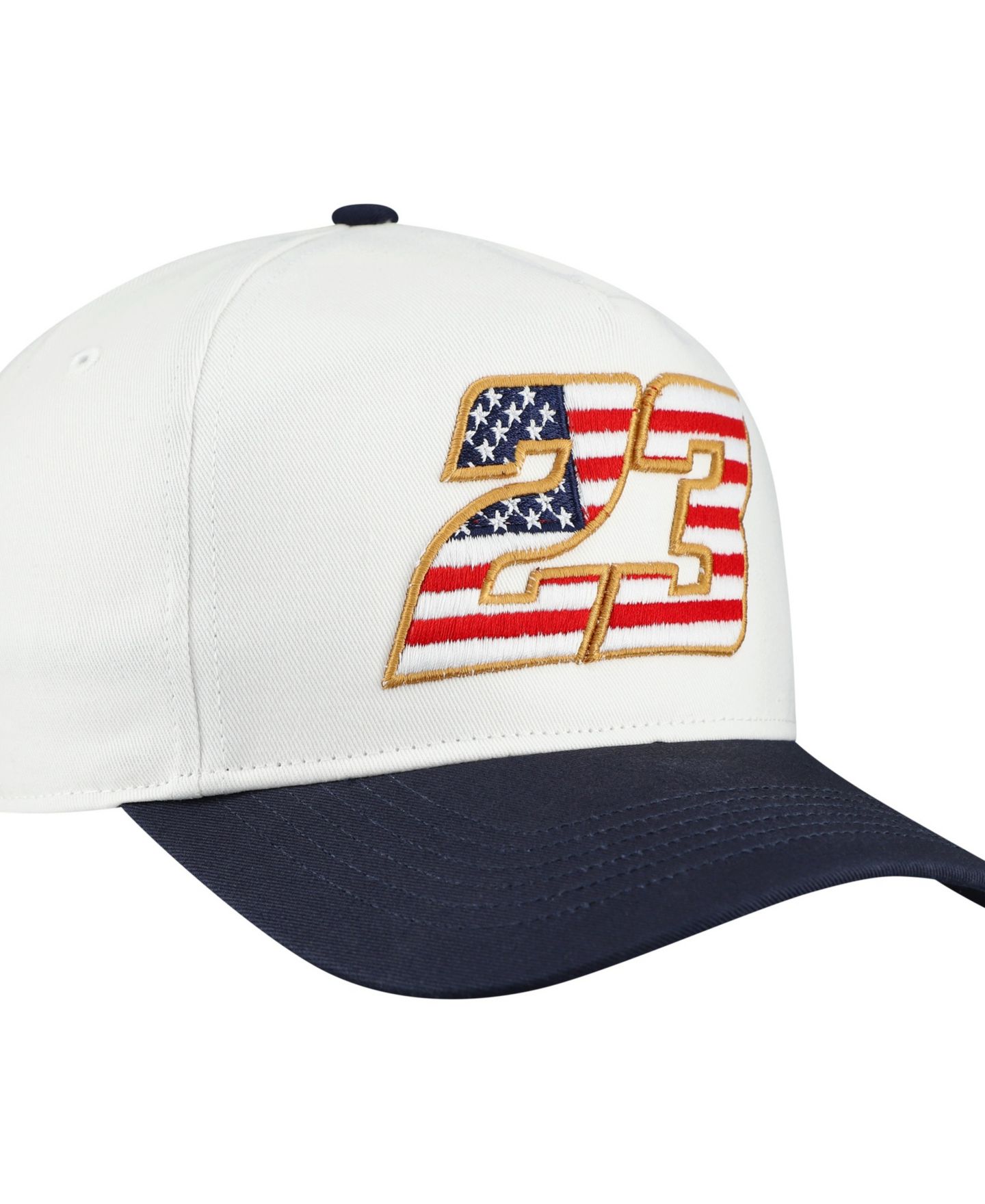 Мужской головной убор '47 Brand White Bubba Wallace Flag Fill Two-Tone Team Adjustable Hitch Hat — фото 3
