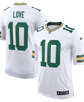 Men's Jordan Love White Green Bay Packers White Vapor Untouchable Stitched Limited Jersey
