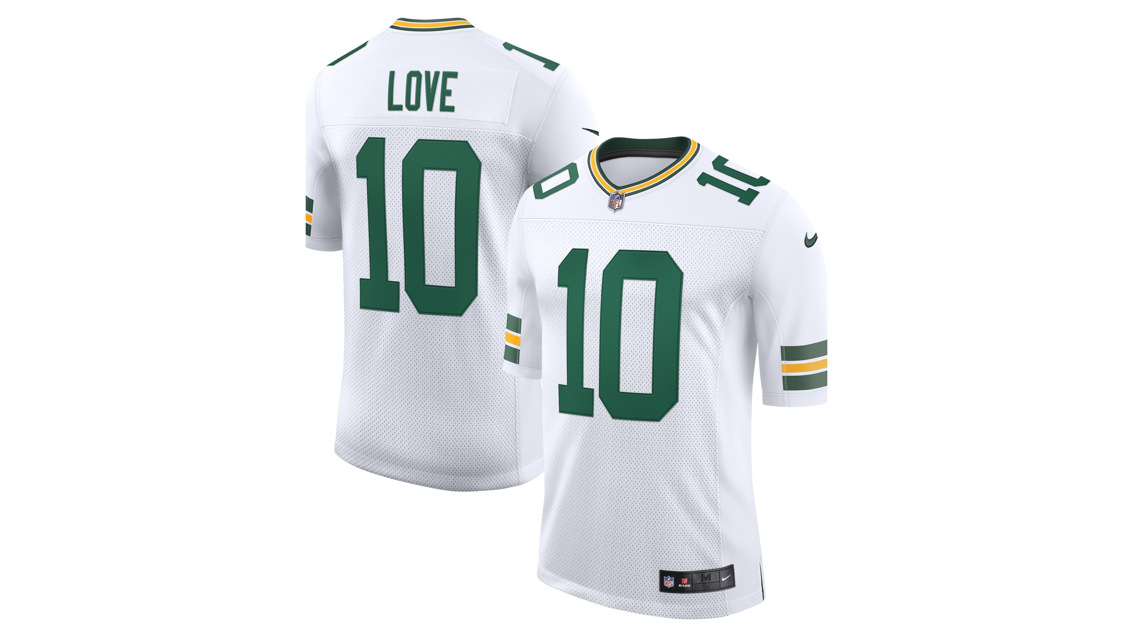 Nike Men's Jordan Love White Green Bay Packers Vapor Untouchable Stitched Limited Jersey