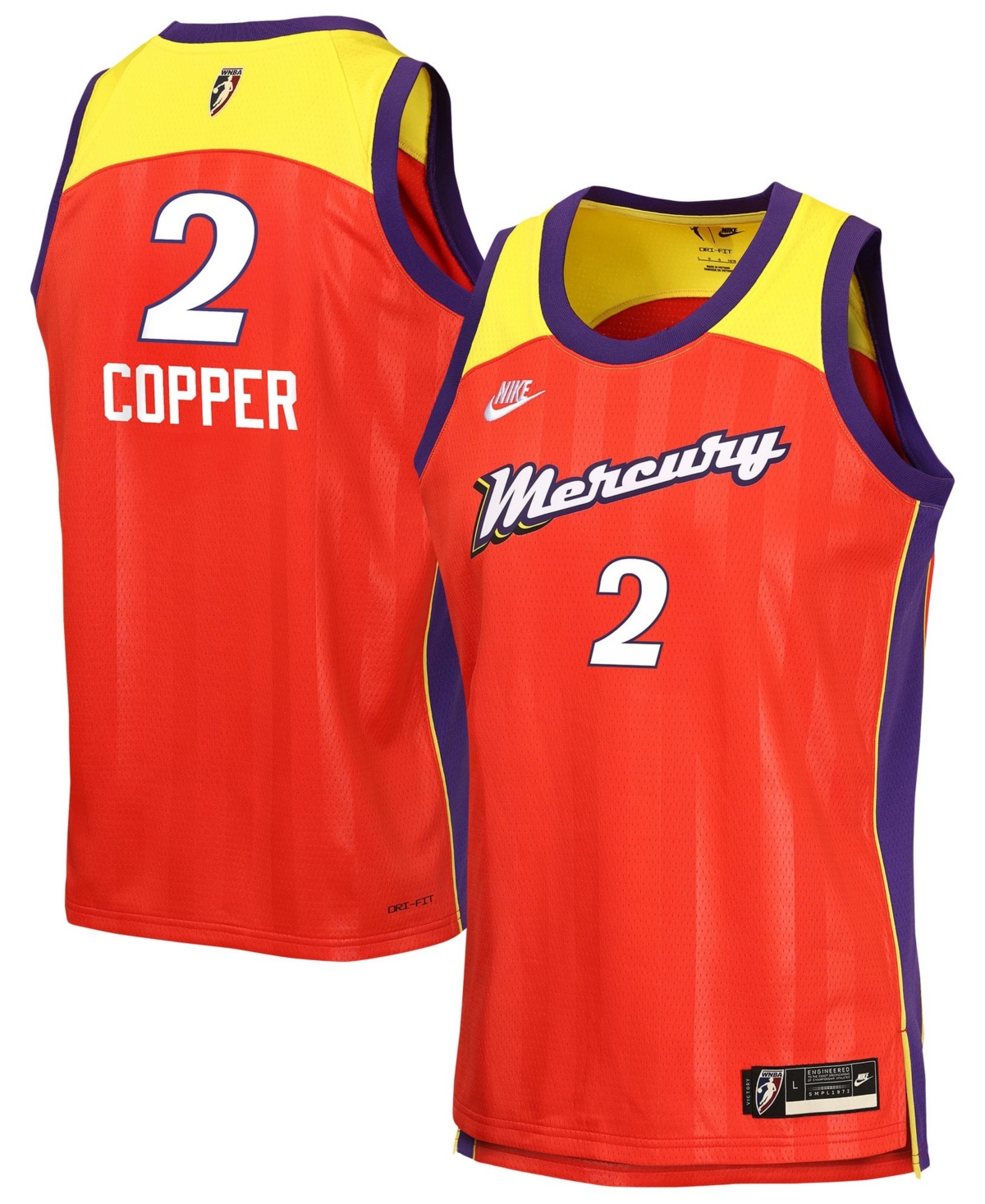 Nike Big Boys' and Girls' Kahleah Copper Red Phoenix Mercury Victory Swingman Jersey - Red
