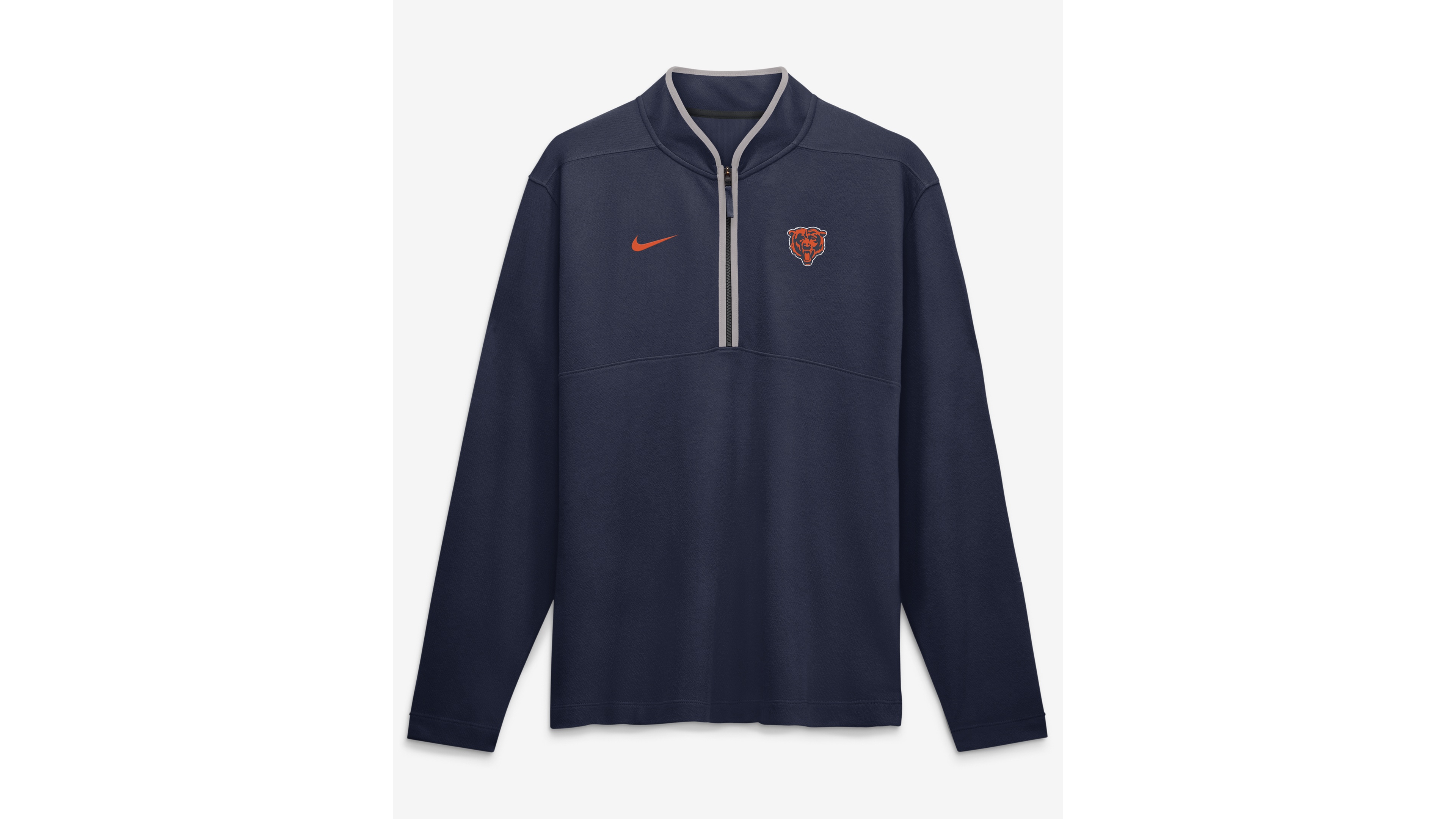 Nike Men's Navy Chicago Bears Dri-fit Victory Half-Zip Pullover
