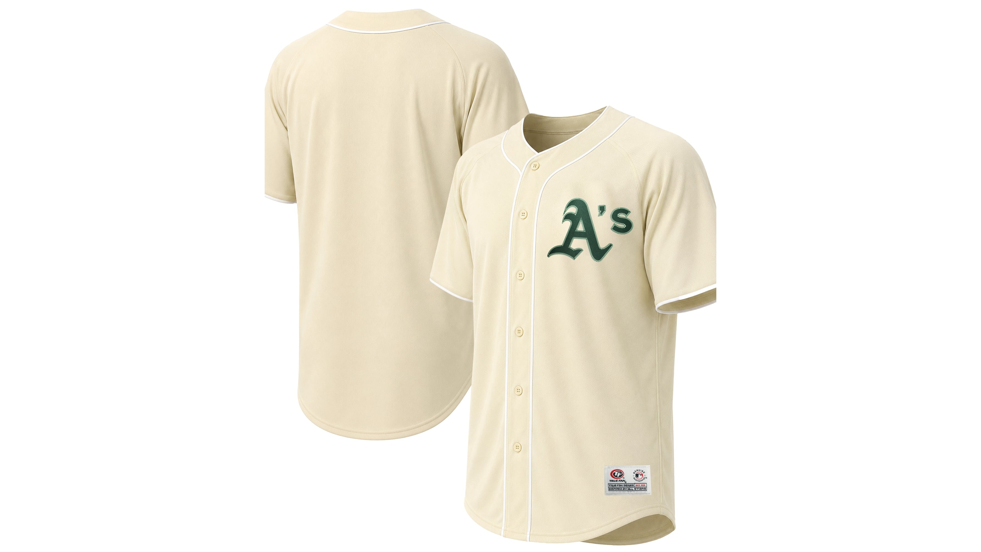 Stitches Men's Cream Athletics Fashion Jersey