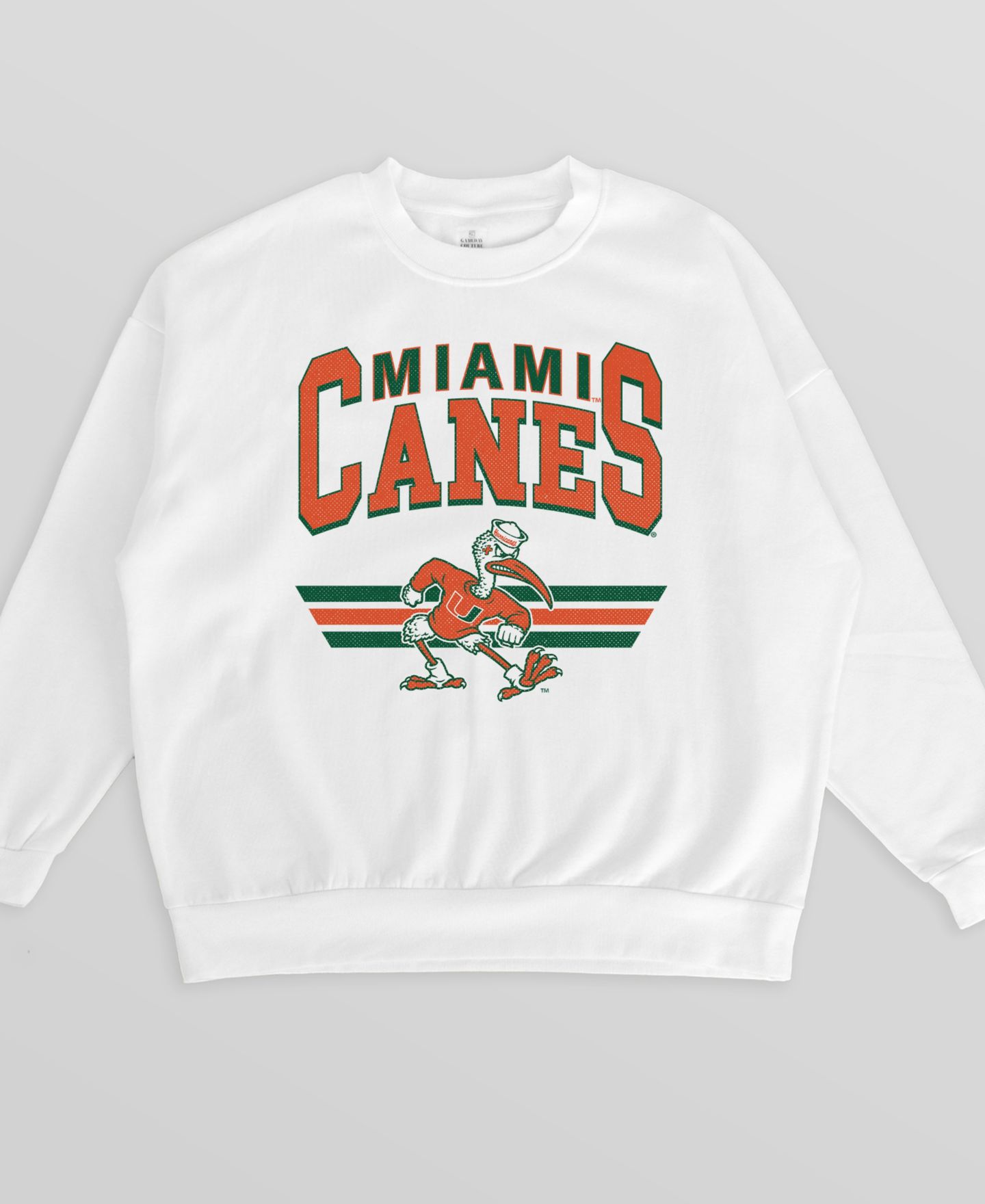 Женская толстовка Gameday Couture White Miami Hurricanes Oversized Premium Fleece — фото 2