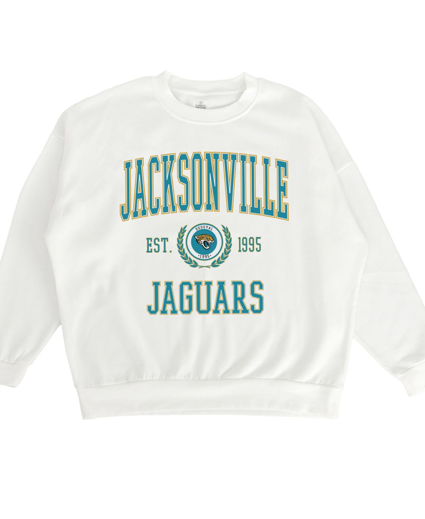Женская толстовка Gameday Couture White Jacksonville Jaguars Timeless Triumph Premium Fleece Pullover — фото 2