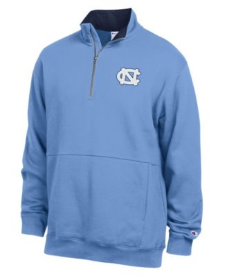 Men's Carolina Blue North Carolina Tar Heels Fleece Quarter-Zip Pullover