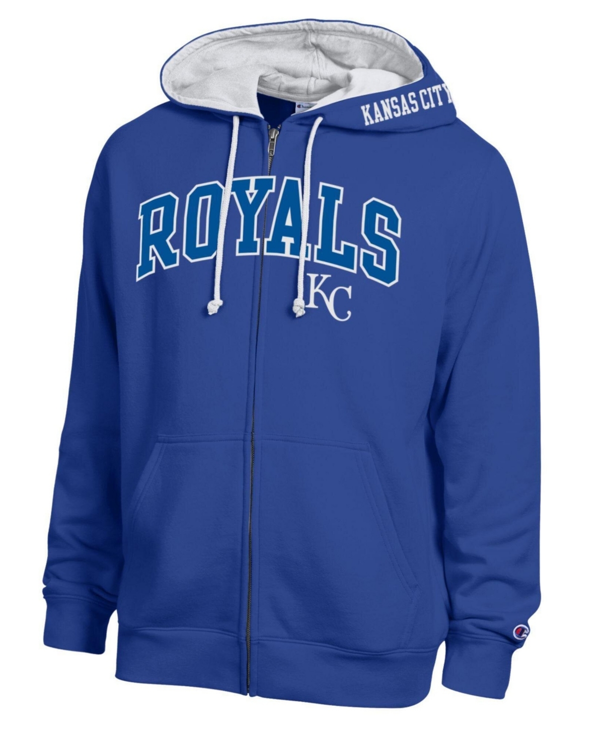 Champion Men's Royal Kansas City Royals Fleece Full-Zip Hoodie - Royal