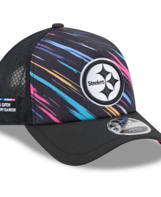 Men's Black Pittsburgh Steelers 2026 NFL Crucial Catch 9FORTY Apex Adjustable Hat