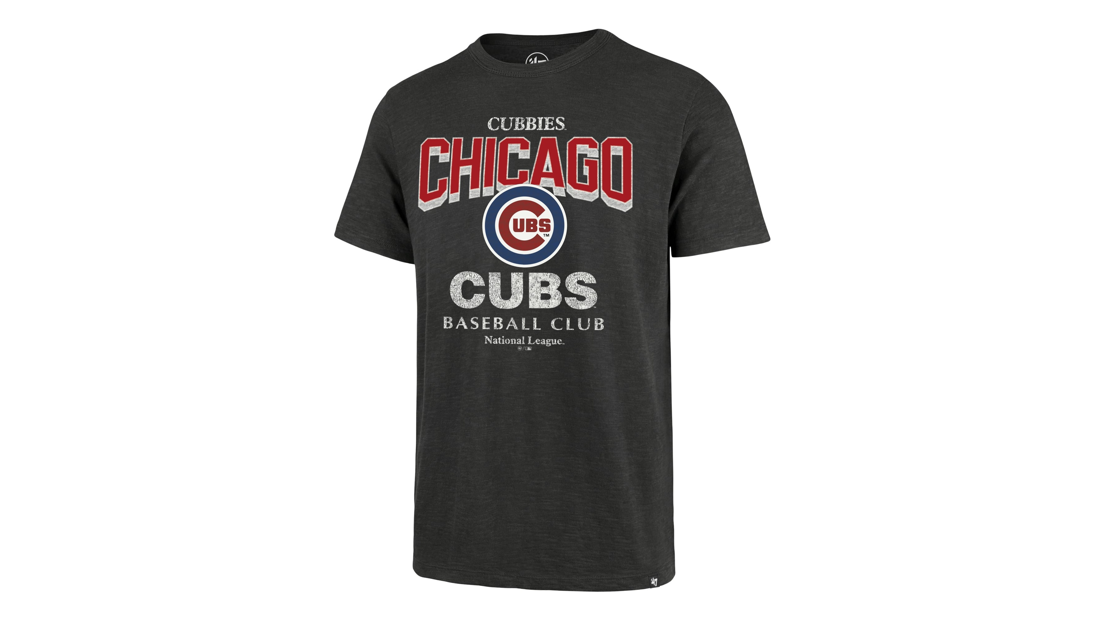 '47 Brand Men's Charcoal Chicago Cubs Head On Scrum T-Shirt
