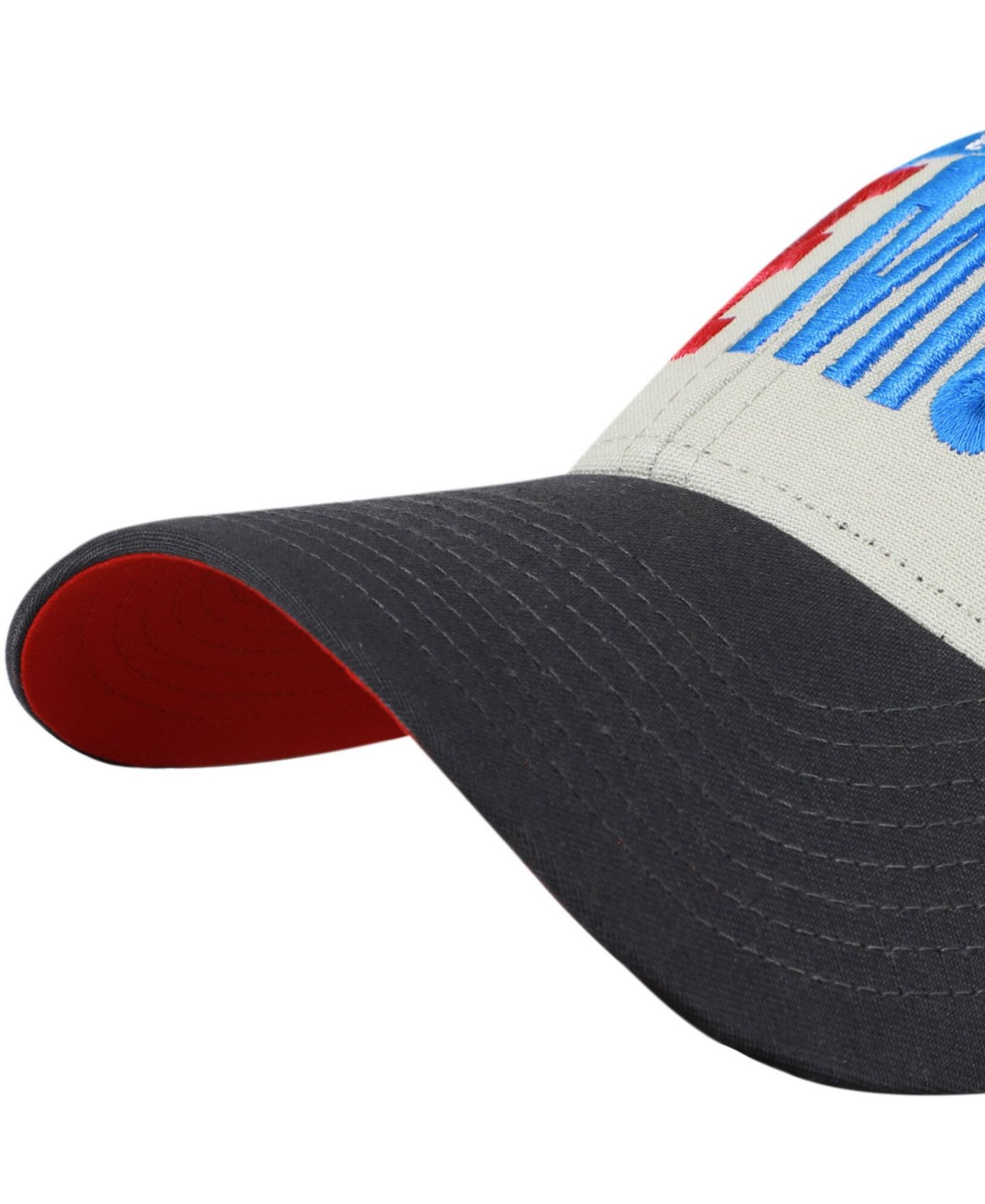 Кепка '47 Brand Gray/Black Ole Miss Rebels Half Block Text MVP Adjustable Hat — фото 2