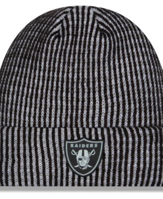 Men's Black Las Vegas Raiders 2026 Sideline Cold Weather Cuffed Knit Hat