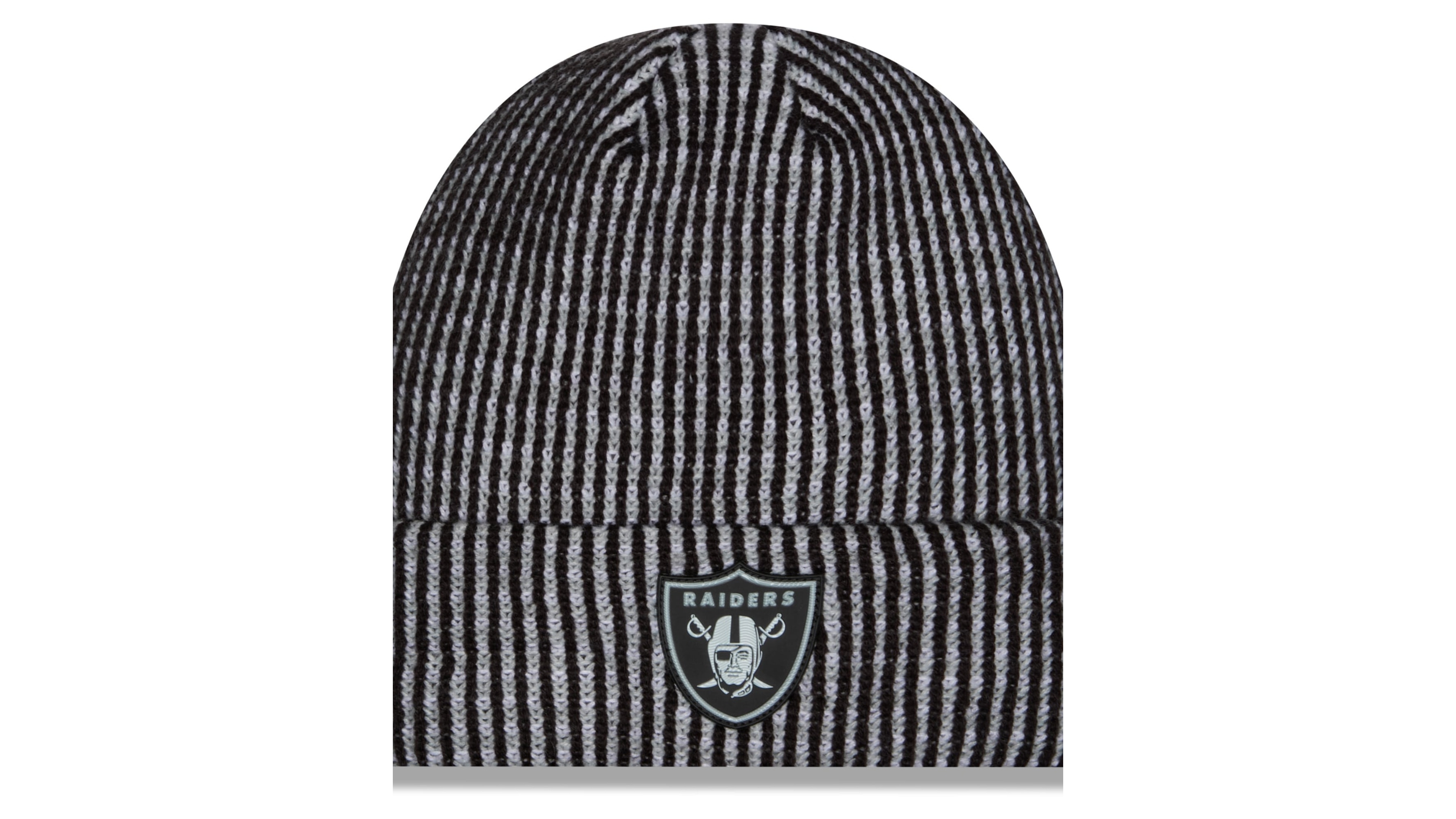 New Era Men's Black Las Vegas Raiders 2026 Sideline Cold Weather Cuffed Knit Hat