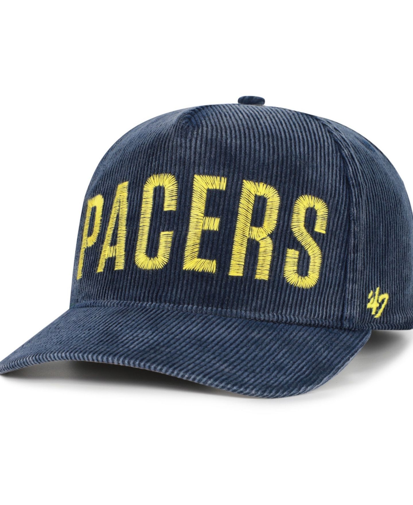 Мужской головной убор '47 Brand Navy Indiana Pacers Reclaim Snow Wash Corduroy Adjustable Hitch Hat — фото 1