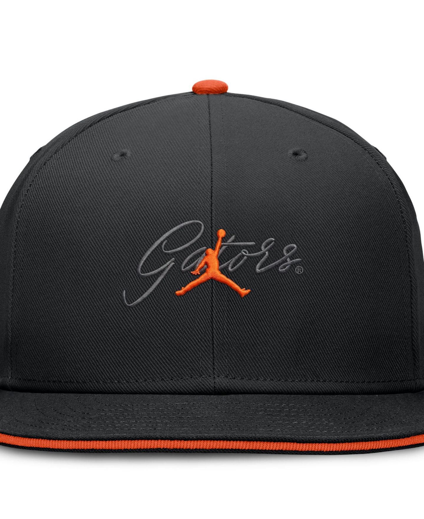 Мужская кепка Jordan Black Florida Gators Dri-FIT Primetime Script Fitted Hat — фото 5