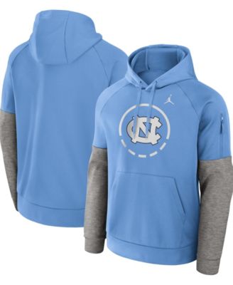 Men's Carolina Blue North Carolina Tar Heels Primetime Basketball Therma-FIT Raglan Fleece Hoodie