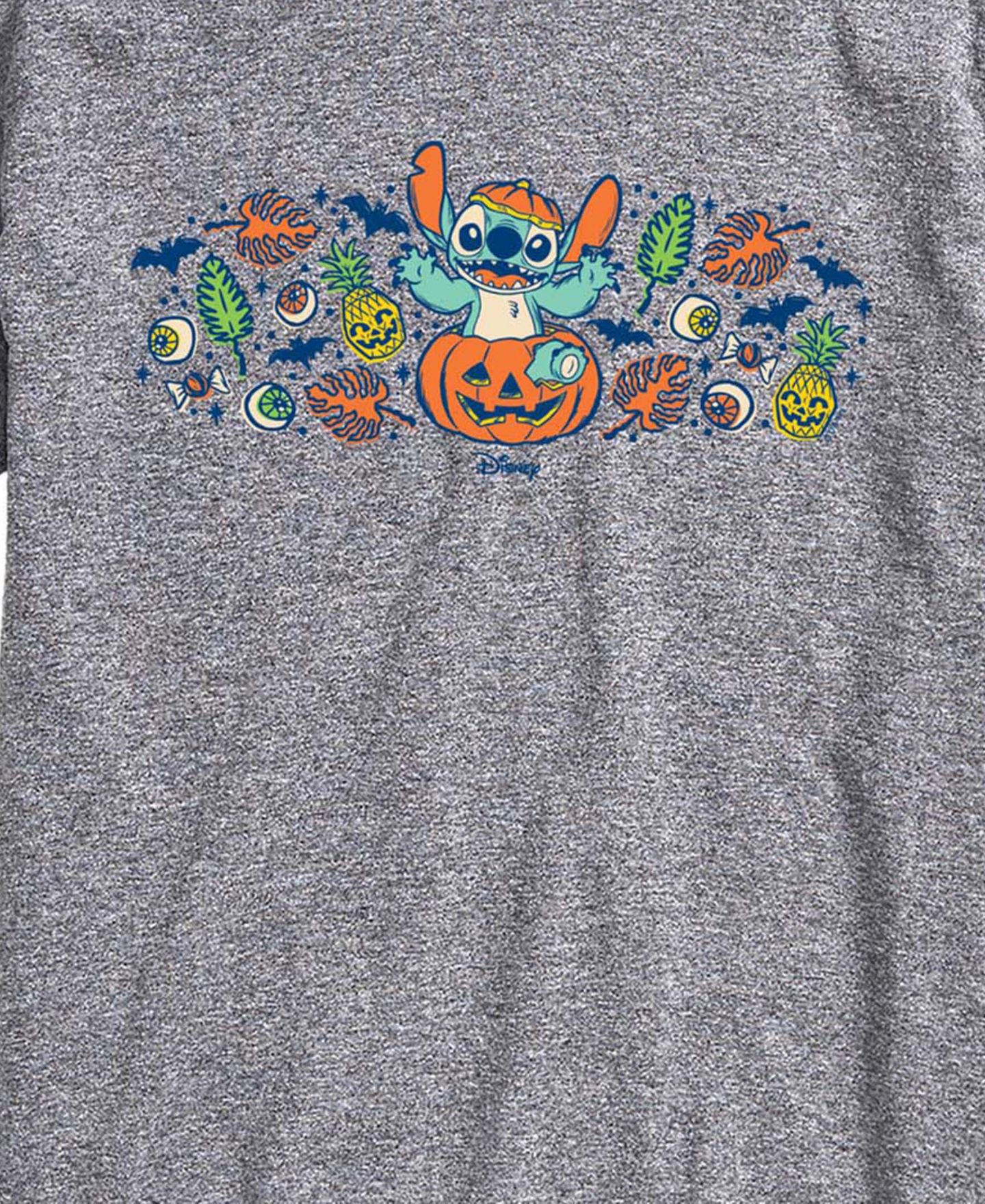 Мужская футболка AIRWAVES Pumpkin Halloween Florals Graphic Crewneck, цвет: Меланжевый — фото 3