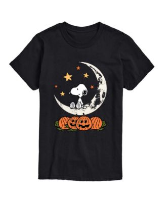Men's Snoopy Halloween Moon Graphic Regular-Fit T-Shirt