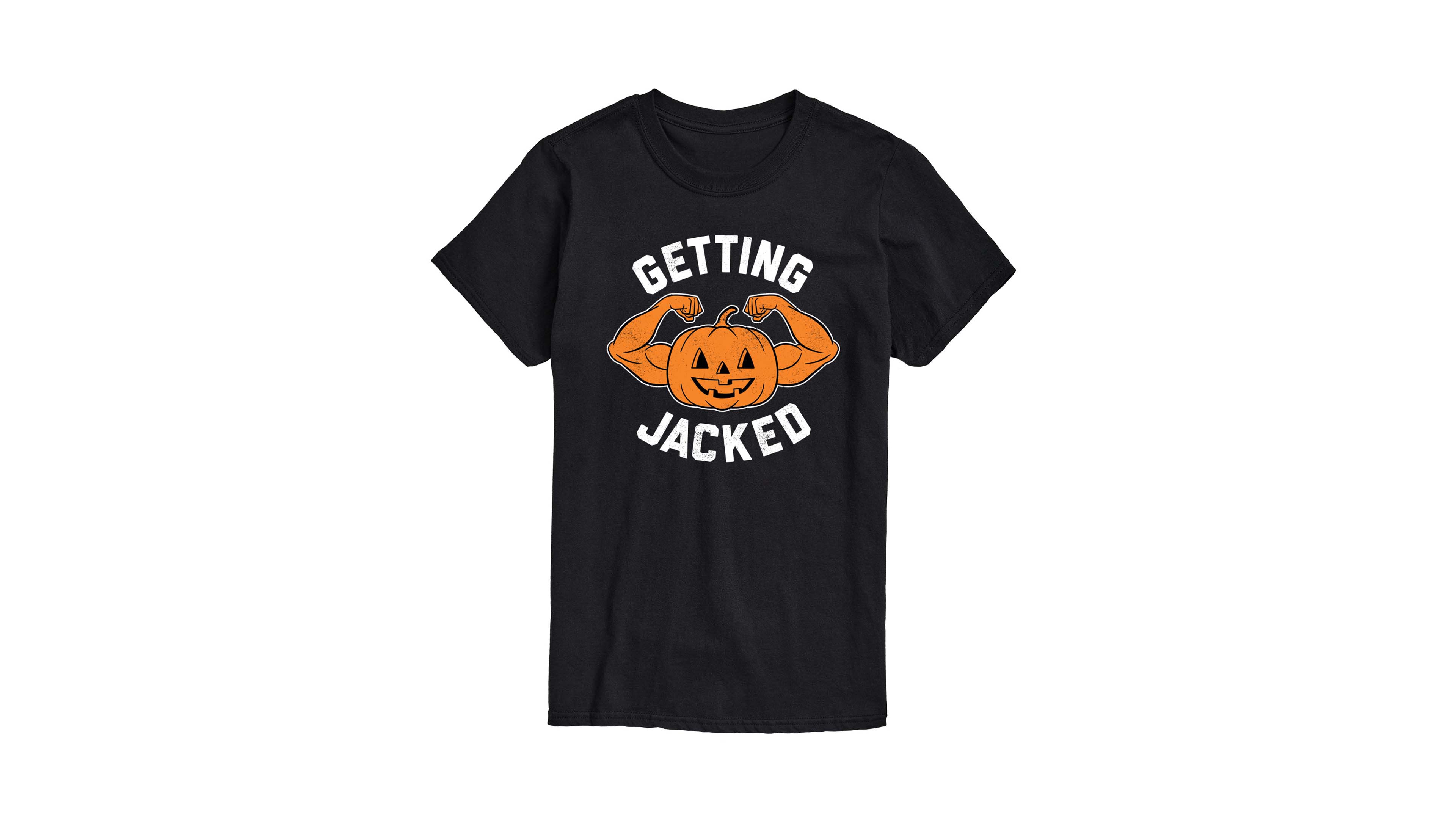 Airwaves Men's Getting Jacked Pumpkin Halloween Graphic T-Shirt