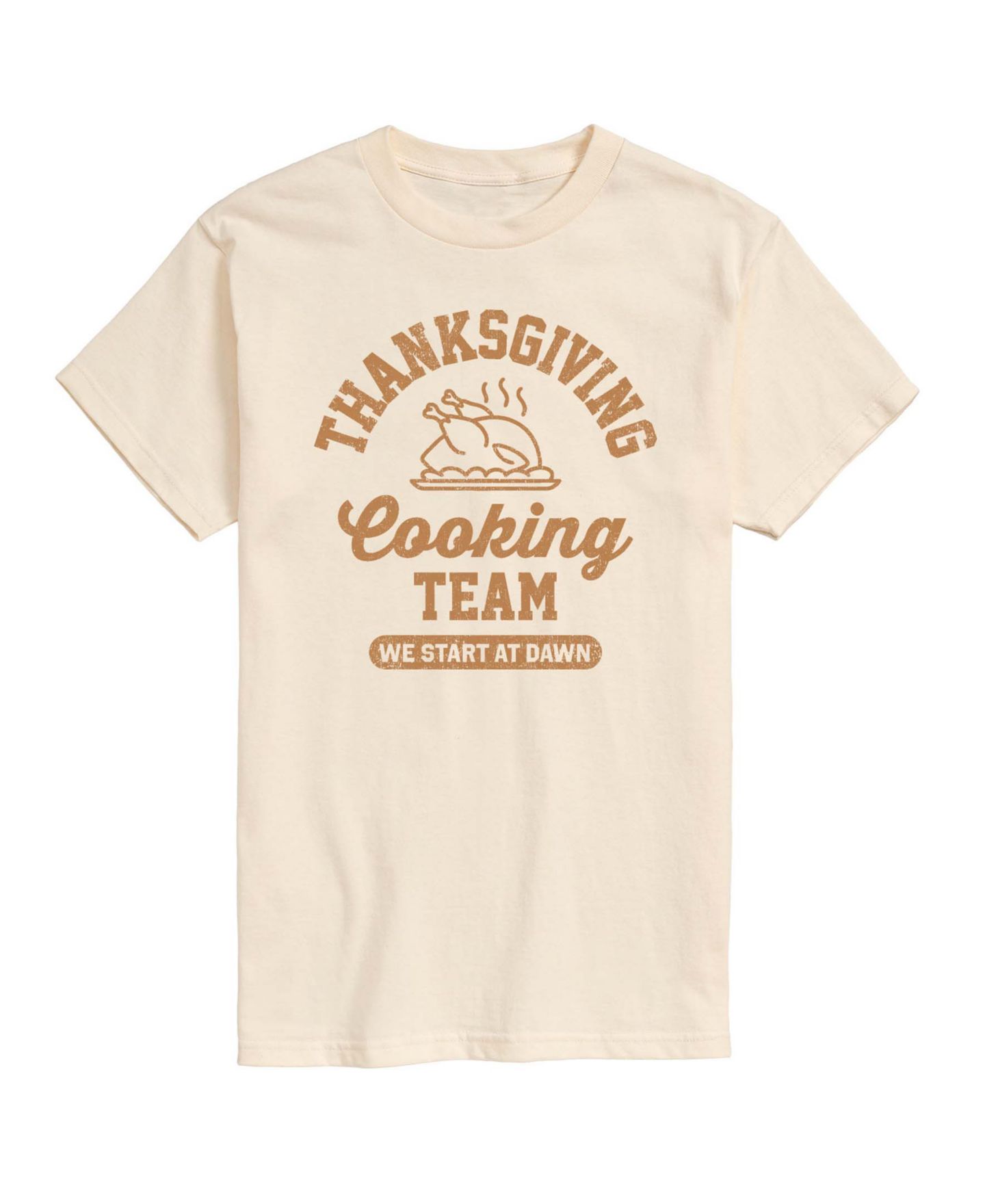 Мужская футболка AIRWAVES Thanksgiving Cooking Team Graphic, цвет: Кремовый — фото 1