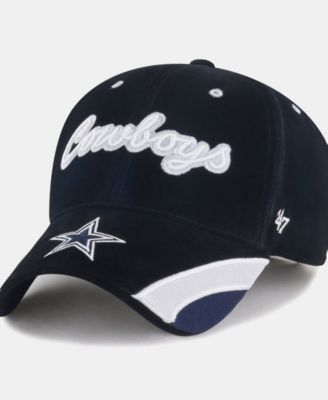 Women's  Navy Dallas Cowboys Denim Script MVP Adjustable Hat