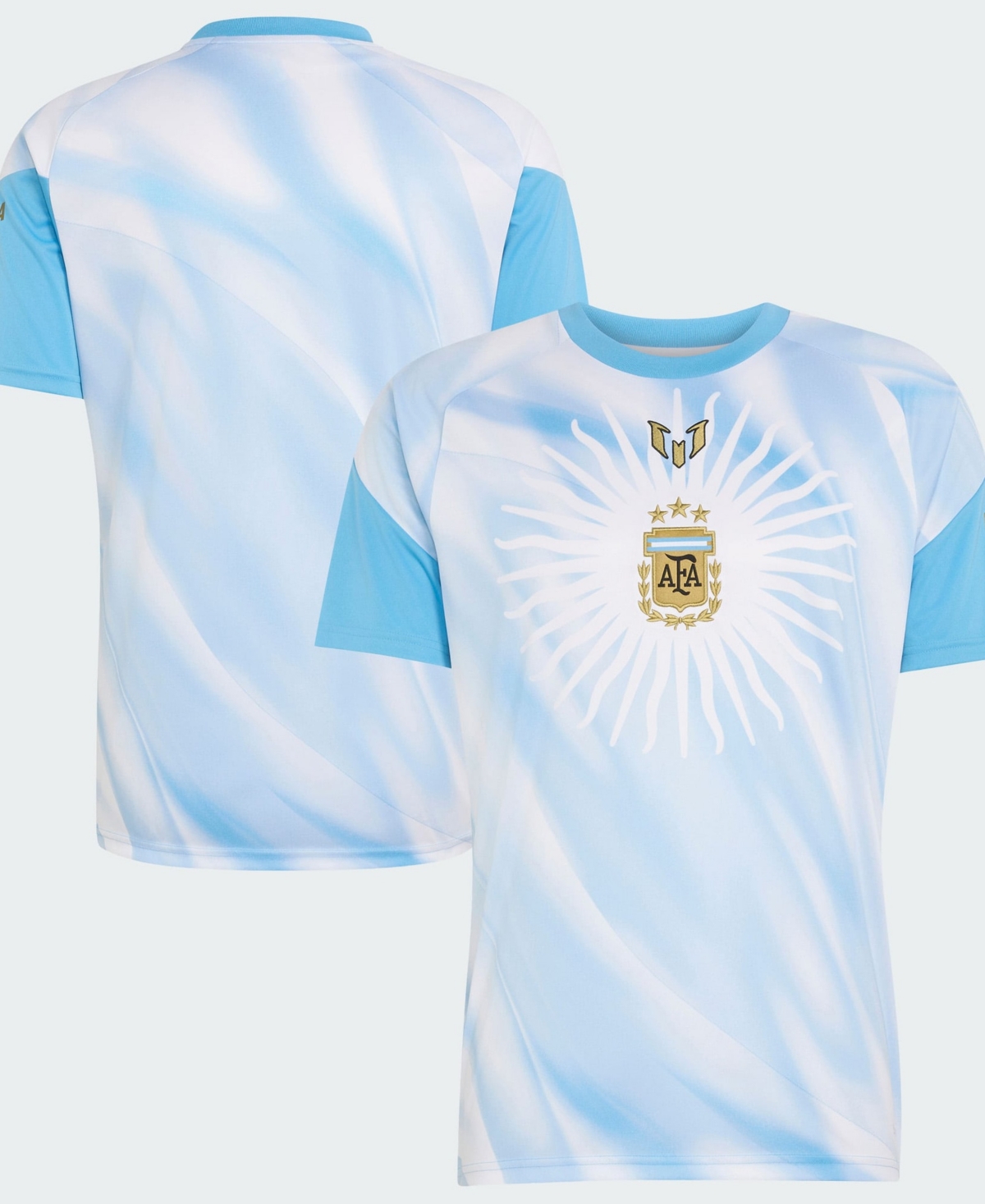 adidas Men's White Argentina National Team Afa x Messi Pre-Match Jersey - White